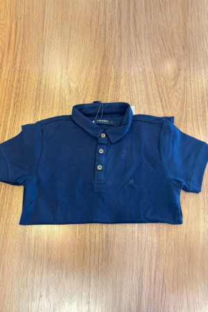 POLO TRADICIONAL INFANTIL SUEDINE CROSBY - AZUL MARINHO