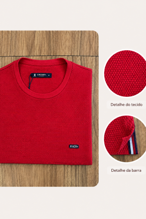 t-shirt difer cloudy crosby vermelho